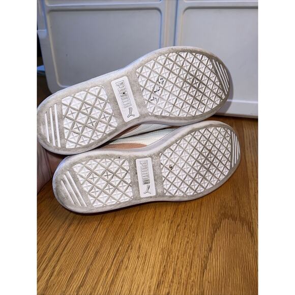 PUMA Suede Classic Trainers‎ Sneakers in Pink & White Low Top Size 7 - Picture 6 of 7